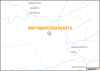 map of Pôrto Quinze de Agôsto