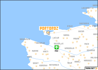 map of Portorož