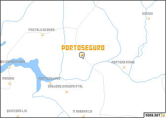 map of Pôrto Seguro