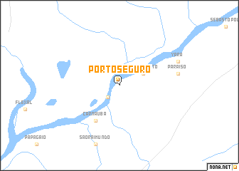 map of Pôrto Seguro