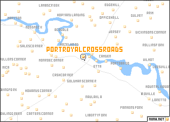 map of Port Royal Cross Roads