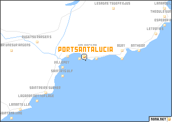 map of Port Santa-Lucia