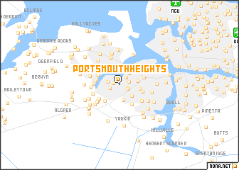 map of Portsmouth Heights