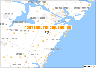 map of Portsmouth Mobile Homes