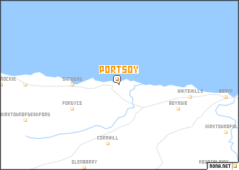map of Portsoy