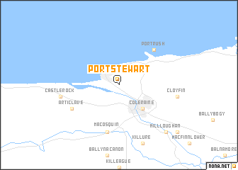 map of Portstewart