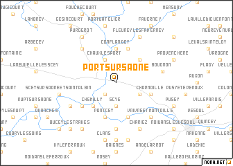 map of Port-sur-Saône