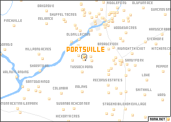 map of Portsville