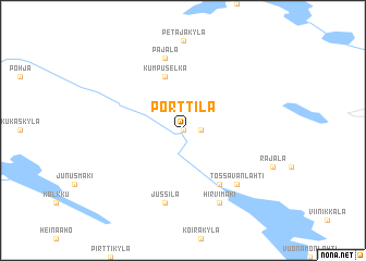 map of Porttila