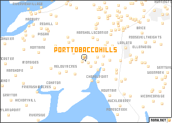 map of Port Tobacco Hills