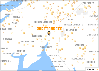 map of Port Tobacco