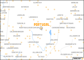 map of Portugal