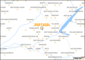 map of Portugal