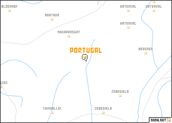 map of Portugal