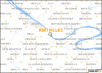 map of Port-Villez