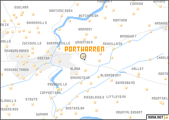 map of Port Warren