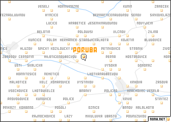 map of Poruba