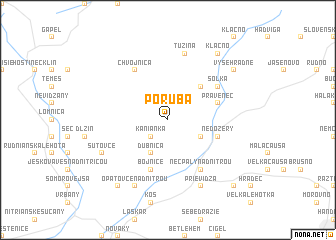 map of Poruba