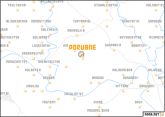 map of Porubne