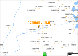 map of Porudutuwala