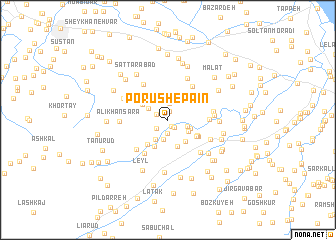 map of Porūsh-e Pā\