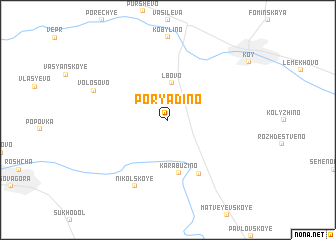 map of Poryadino