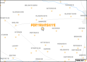 map of Poryadinskiye