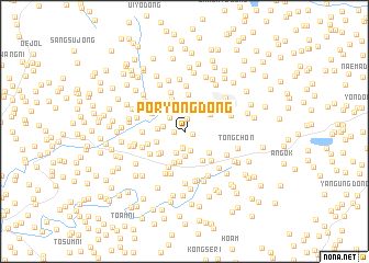 map of Poryŏng-dong