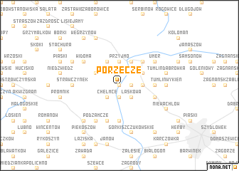 map of Porzecze