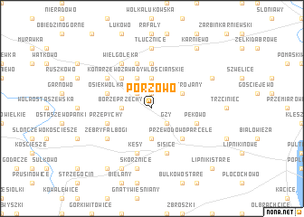 map of Porzowo