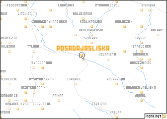 map of Posada Jaśliska