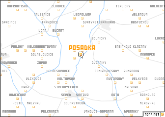 map of Posádka