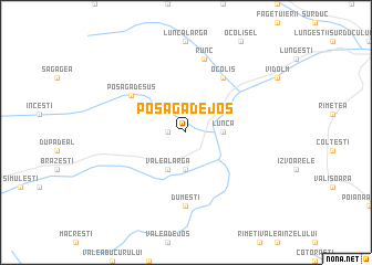 map of Poşaga de Jos