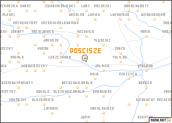 map of Pościsze