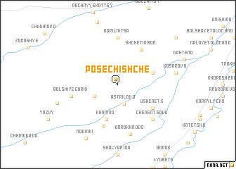 map of Posechishche