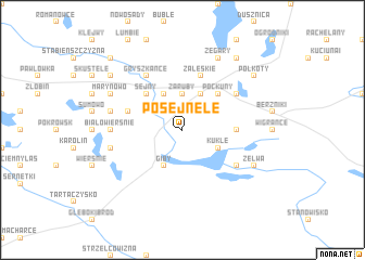 map of Posejnele