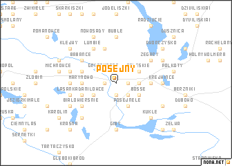 map of Posejny