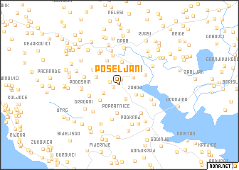 map of Poseljani