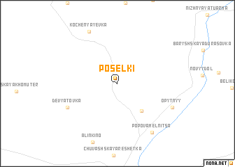 map of Poselki