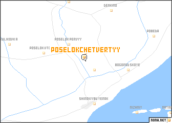 map of Posëlok Chetvërtyy