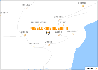 map of Posëlok Imeni Lenina