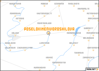 map of Posëlok Imeni Voroshilova