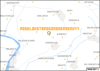 map of (( Posëlok Starogo Nomer Pervyy ))