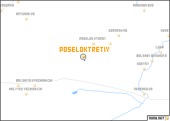map of Posëlok Tretiy
