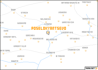 map of Posëlok Yartsevo