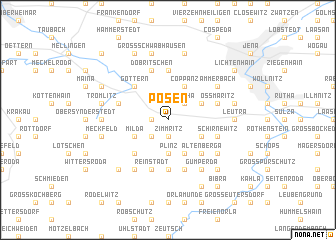 map of Pösen