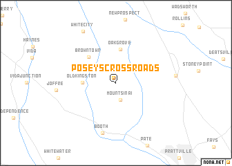 map of Poseys Crossroads