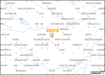 map of Pósfa