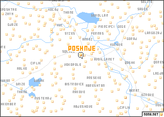 map of Poshnje