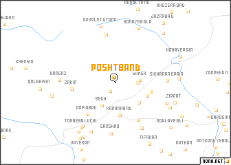 map of Posht Band